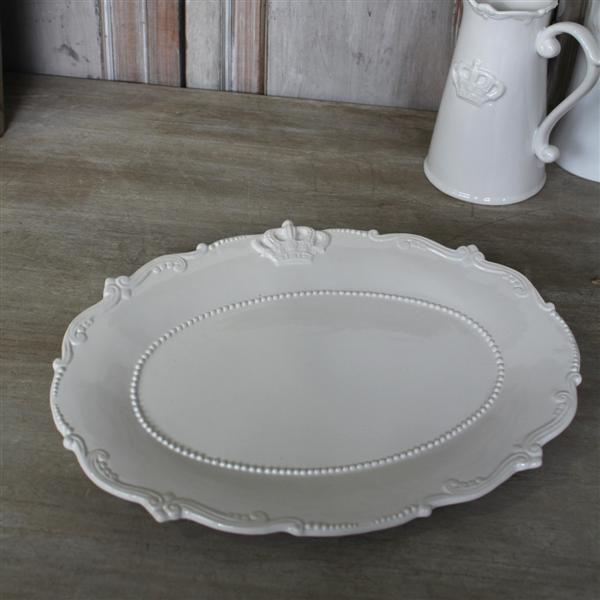Set of 2 Crown oval platters