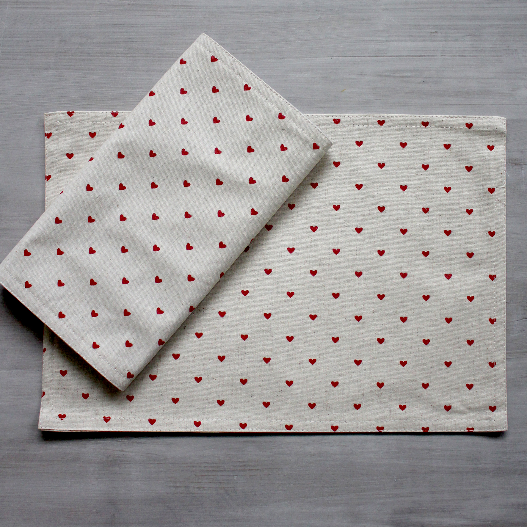 Tiny Red Heart Placemat