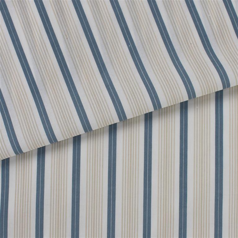 Pin Stripe, blue/beige